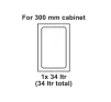 300mm Pull Out Waste Bin, Utensio Pro Maxi. 1 Bin - 2