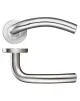 Arched Lever on Rose Door Handles Stainless Steel - 1