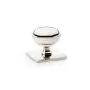 38 x 38mm Quantock Square Backplate - Polished Nickel - 2