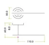 Lucca Lever on Rose Door Handles Zoo Hardware - SC - 2