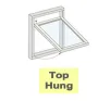 24" (600mm) Standard Top Hung Window Hinges - 2