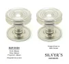 Burlington Ringed Mortice Knobs Satin Nickel - 1