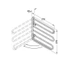 Tie and belt rack, swivels by 90&deg; - 3