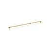 448mm Alexander and Wilks Brunel Knurled T-Bar Cupboard Pull Handle - Satin Brass PVD - 1