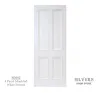 4 Panel Moulded White Primed Door 44mm - 1