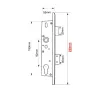 40mm Backset KFV Euro Profile Mortice Sashlock 92mm Centres - 280mm Faceplate - 2