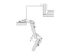 Salice Concealed hinge, Duomatic 70&deg;, full overlay mounting, for corner unit applications - 4