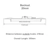 350mm Tongue Espag Window Lock - 20mm Backset - 2