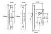 2&frac12;" EuroSpec Rebated 2 Lever Sashlock 63mm - Electric Brass - 2