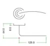 Lincoln Lever on Rose Door Handles Zoo Hardware - SC - 2
