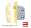 Union Heavy Duty Bathroom Lock 103mm (4") - Polished Brass - 1