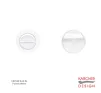 Round Bathroom Turn & Release to suit Karcher Mini Rose Handles - Polaris White - 1
