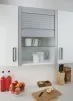 Tambour Door System Stainless Steel, Aluminium Finish - 1