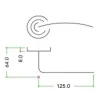 Lincoln Lever on Rose Door Handles Florentine Bronze - 2