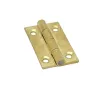 38mm x 22mm Solid Drawn Brass Butt Hinge, Self Colour - 2
