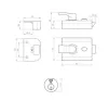 EuroSpec 60mm Backset Rim Cylinder Nightlatch  SC - 2
