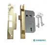 2&frac12;" EuroSpec Rebated 2 Lever Sashlock 63mm - Electric Brass - 1