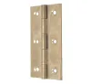 76mm x 41mm Solid Drawn Brass Butt Hinge, Self Colour - 1