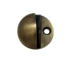 Oval - Floor Mounted Door Antique Brass - 2