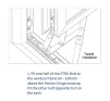 Nico XTRA Bolt  additional Window security - 13mm Stack - 2