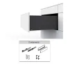 CEMUX H Box Drawer Sides, 199mm Height, 450mm Depth - 1