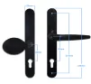 92/65mm Centres Aluminium Multipoint Pad Door Handles - PVD Gold Finish - 2
