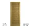 5 Panel Lacquered Shaker Style Door White Oak - 1