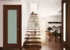 1 Panel Shaker Luxury Laminated Walnut Door 44mm - Glazed Frosted - 2