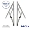 16" (400mm) Standard Side Hung Window Hinges - 1