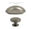 38mm Oxford Cabinet door knob - Gun Metal - 4