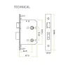 64mm (2 &frac12;") Architectural Bathroom - SSS - 2