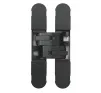 3D Concealed Hinge for internal doors - Matt Black - 1