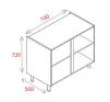 700mm Base Unit - Natural Grey - 1