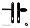 Mila Lever/Pad Aluminium Black Handles 92/92mm PZ - 1