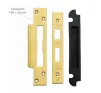 2 &frac12;" Euro Profile Architectural Sashlock 47.5mm Centres - PVD Brass - 3