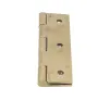 64mm x 35mm Solid Drawn Brass Butt Hinge, Self Colour - 3