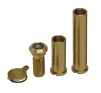 Adaptable 160&deg; Degree Door Viewer suits 35-85mm  Polished Brass - 1