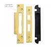 3" Euro Profile Architectural Sashlock 47.5mm Centres - PVD Brass - 3