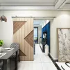 Single Door Sienna Stainless Steel Sliding Door System 120kg - 2