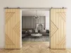 Single Door Sienna Stainless Steel Sliding Door System 120kg - 4