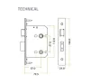 76mm (3") Architectural Bathroom - SSS - 2