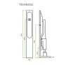 Lever Action Flush Bolt SSS - 19 x 154mm Square Profile - 2