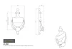 Urn Door Knocker PVD Stainless Brass - 2