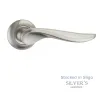 Achilles Satin Nickel Lever on Rose Door Handles Fortessa - 1