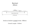 1140mm Tongue Espag Window Lock - 20mm Backset - 2