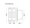 Sash Window Axle Pulley - 127 x 32mm - Polished Brass - 2