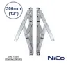 12" (300mm) Standard Side Hung Window Hinges - 1