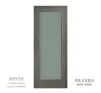 1 Panel Shaker Luxury Laminated Grey Door 44mm - Glazed Frosted - 1