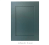 19mm Solid Ash Door/Drawer Front - Painted Atlantic Green - 1