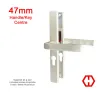 Hoppe London Handles 47mm Centres - White Aluminium - 1